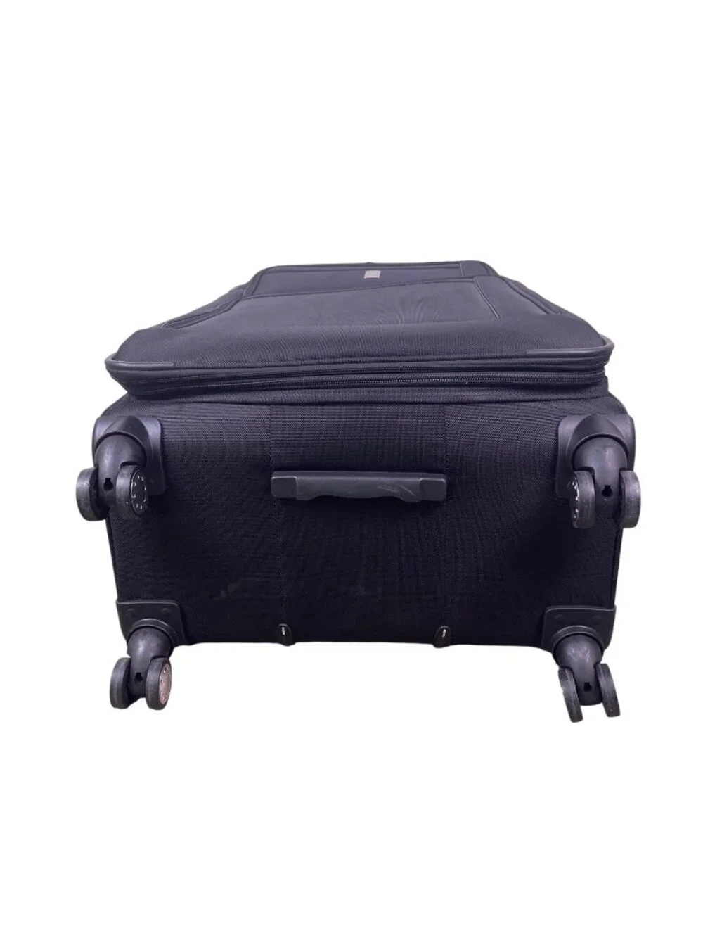 Delsey Unisex Black Expandable Spinner Wheels Rolling Travel Suitcase  Luggage - Picture 12 of 12